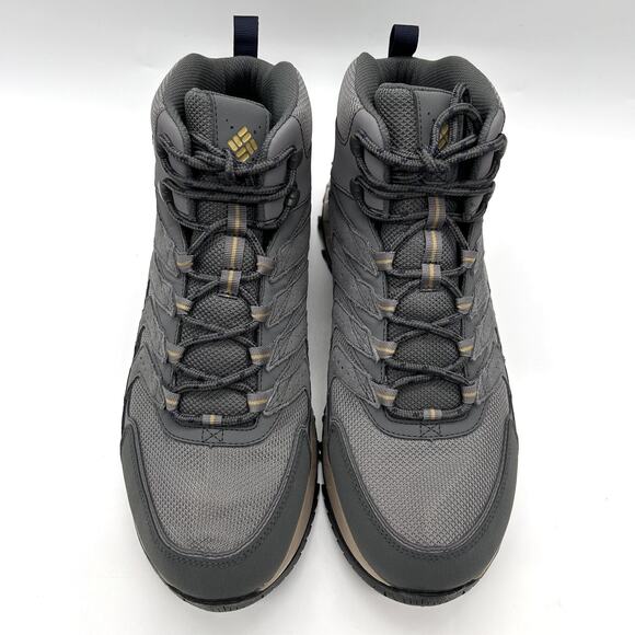 Columbia Strata Trail Mid WP Boots Mens Size 13 Gray Waterproof Hiking Shoes - Picture 3 of 10